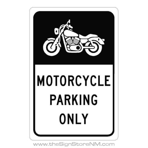 - Motorcycle - Parking Only - The Sign Store NM