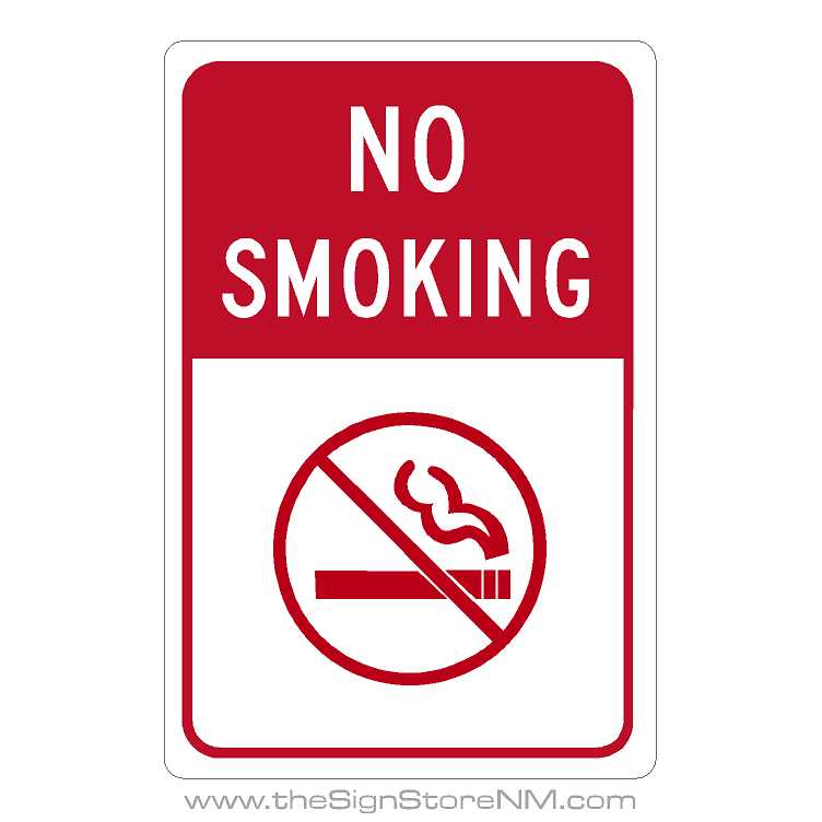 - No Smoking - The Sign Store NM