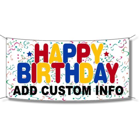 Happy Birthday Party Banner - Multi - The Sign Store NM