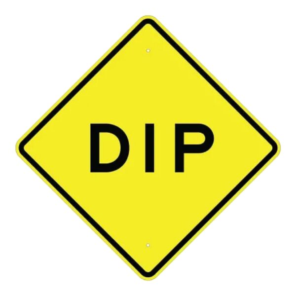 Dip Sign - MUTCD Compliant