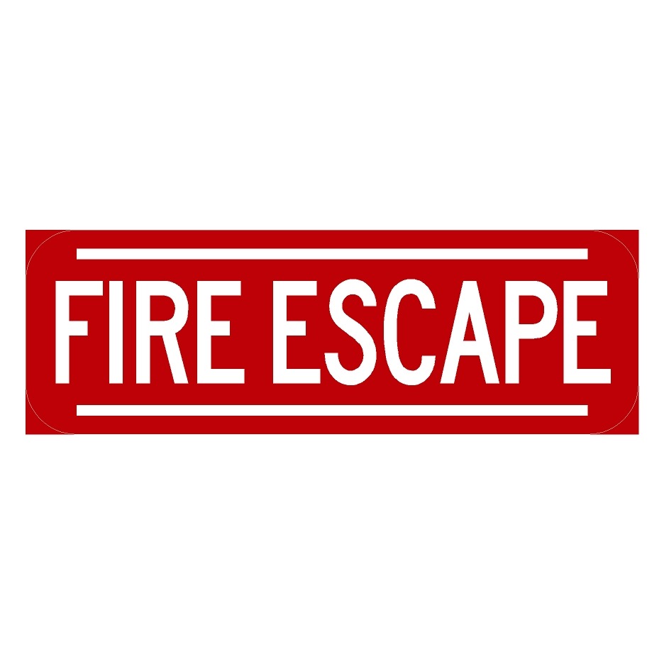 Fire Escape Sign - The Sign Store NM