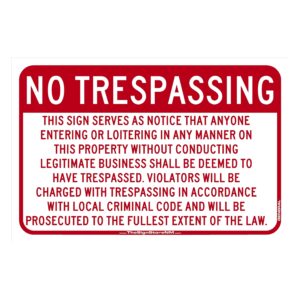 No Trespassing Sign - General
