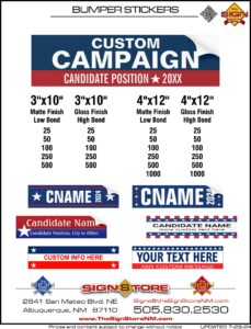 Bumper Stickers Spec