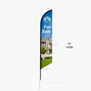 custom large feather flag