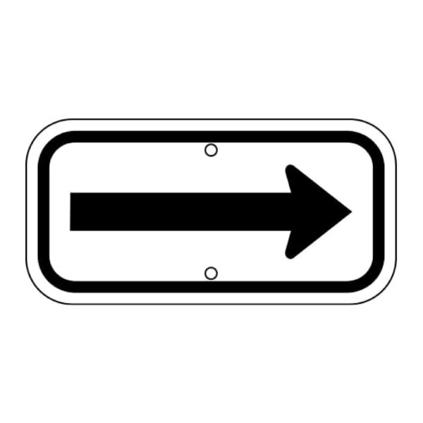 Arrow Sign - Black - MUTCD Compliant