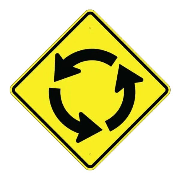 Circular Intersection Sign - Symbol - MUTCD Compliant