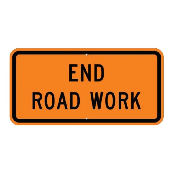 End Road Work Sign - MUTCD Compliant