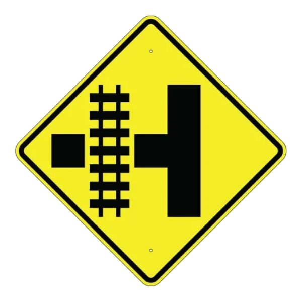 Railroad Crossing Sign - Side Road - MUTCD Compliant