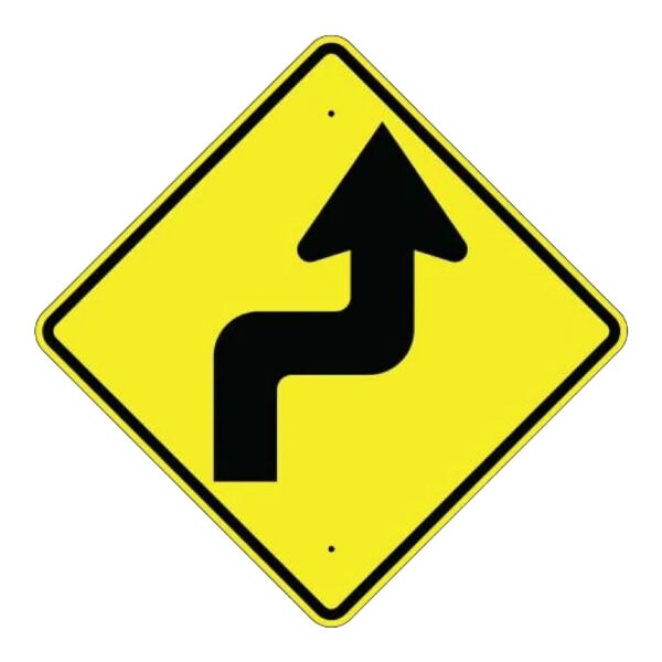 Right Reverse Turn Arrow Sign - Symbol - MUTCD Compliant