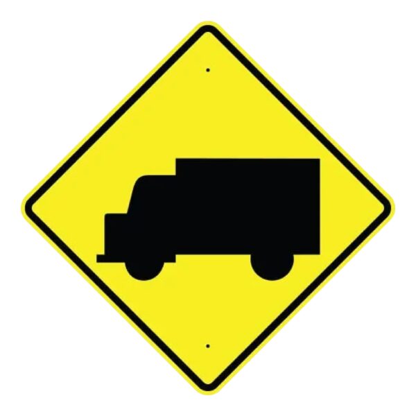 Truck Crossing Sign - Symbol - MUTCD Compliant