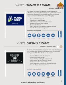 Banner and Swing Frame - pg 7