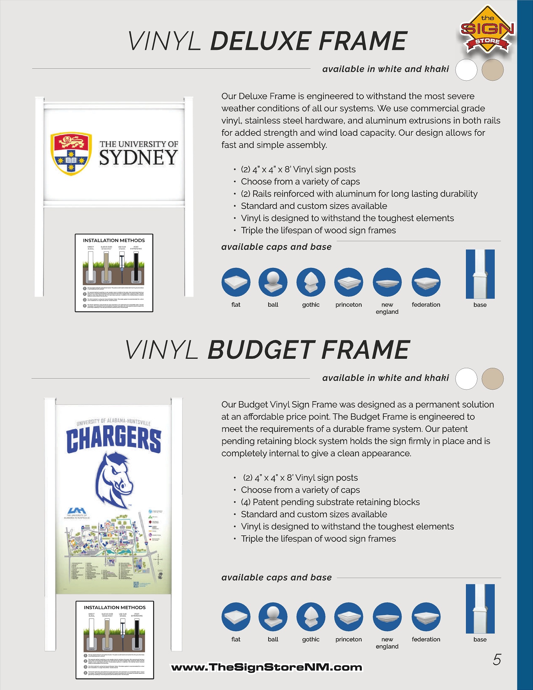 Deluxe and Budget Frame - pg 5