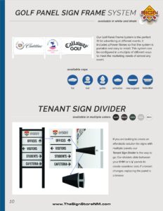 Golf Panel Frame System and Tenant Divider - pg 10