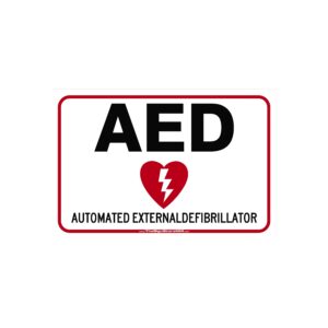 AED Sign - 12x18