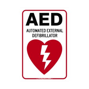 AED Sign - 18x12