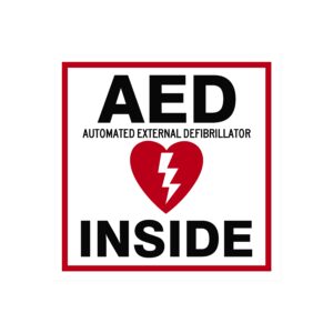 AED Sign - Inside - Square