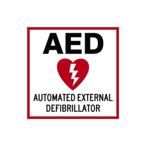 AED Sign - Square