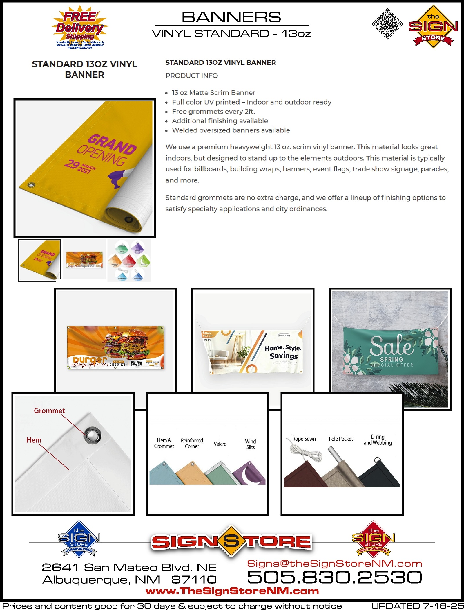 1 - Banners - Vinyl - 13oz