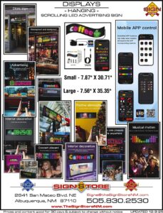 11 - Displays - Hanging - Scrolling LED Sign