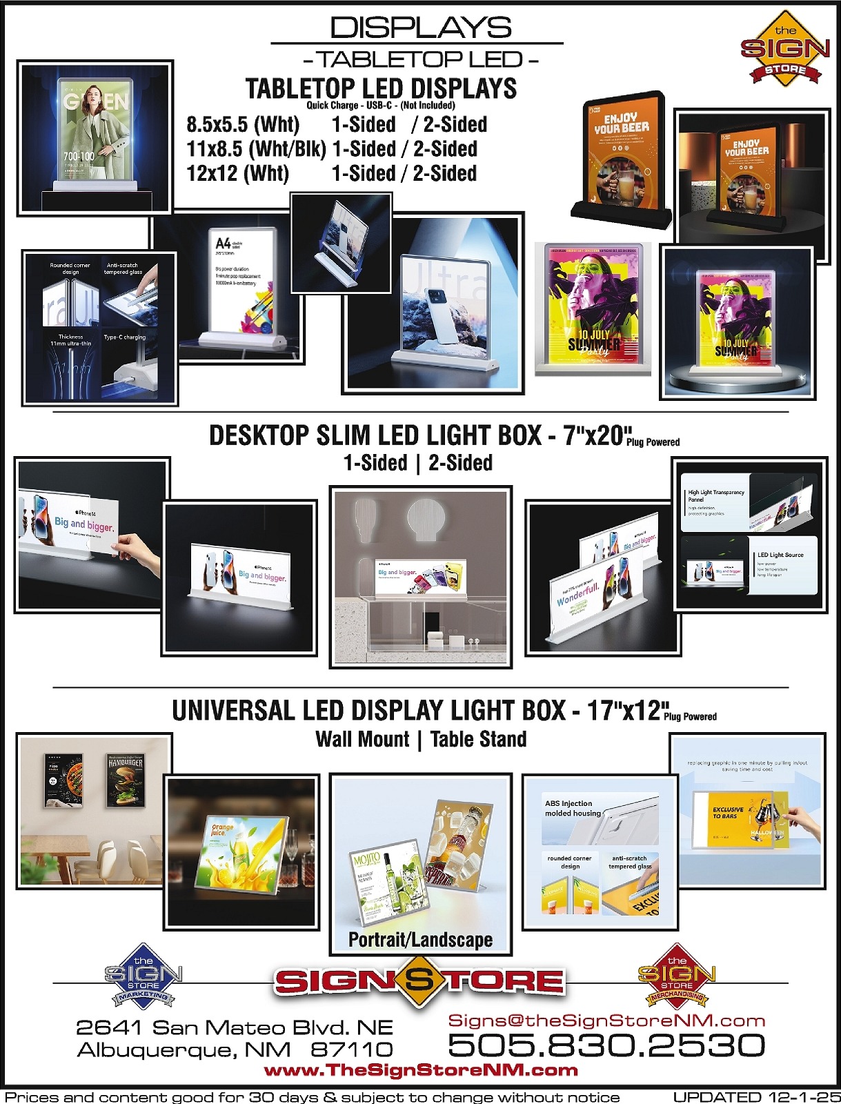 12 - Displays - Tabletop - LED