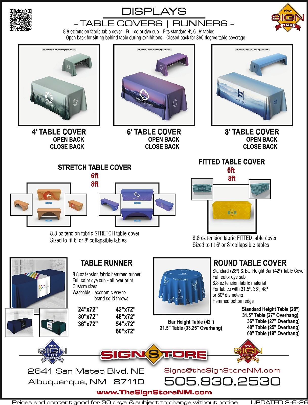 14 - Displays - Table Covers