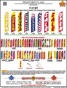 14 - Feather Flags - Stock