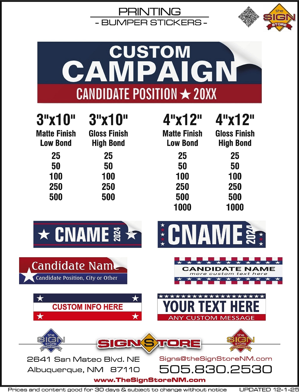 2 - Printing - Bumper Stickers