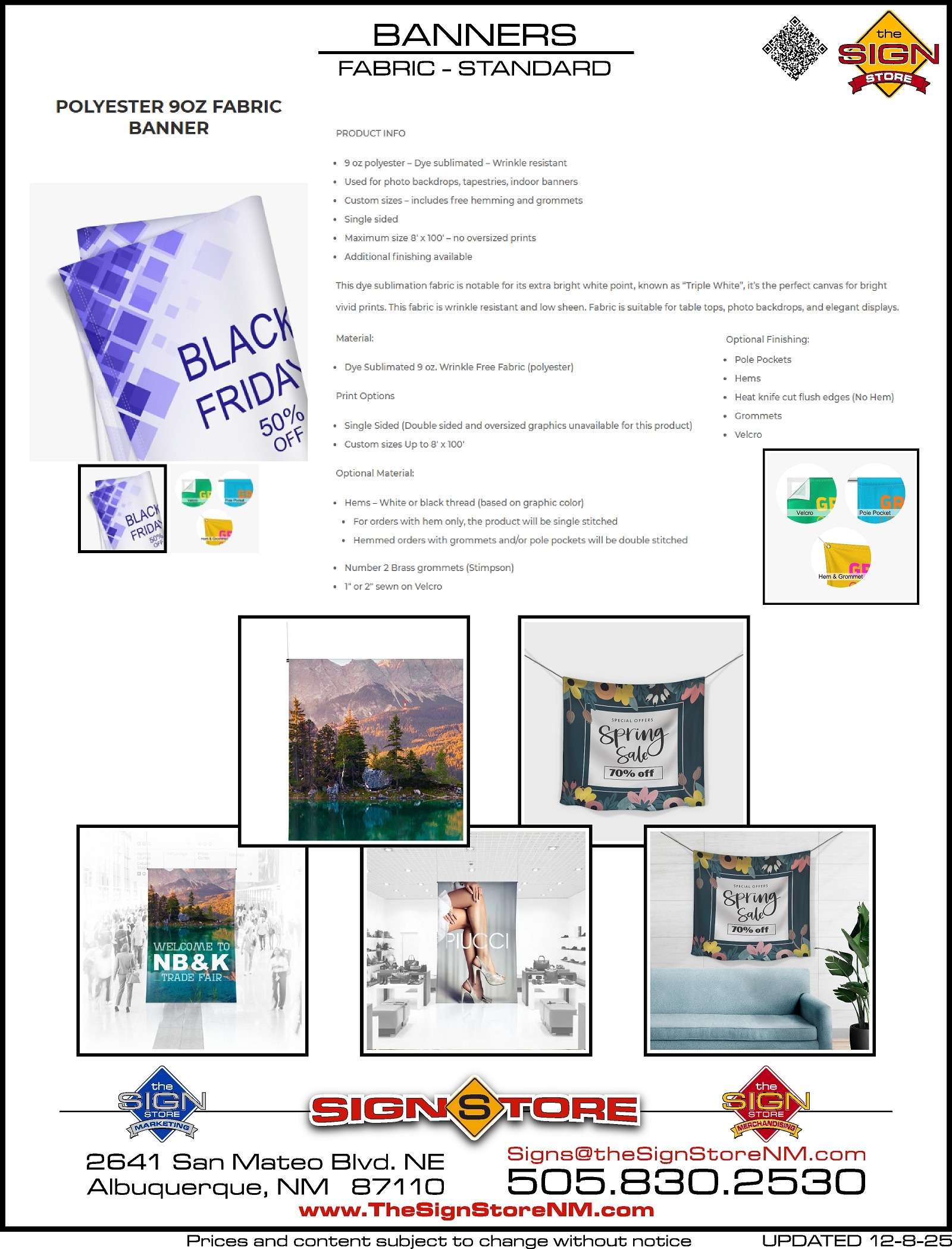 3 - Banners - Fabric - Standard