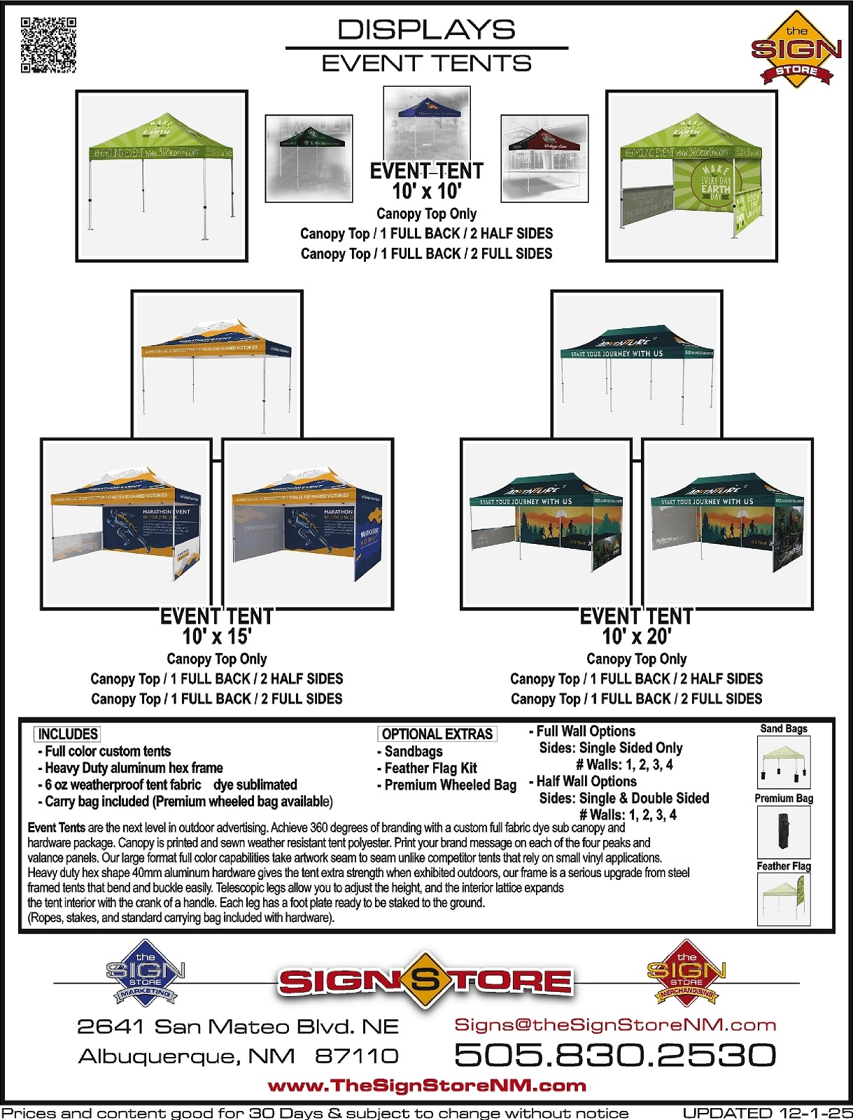 3 - Displays - Event Tents Spec