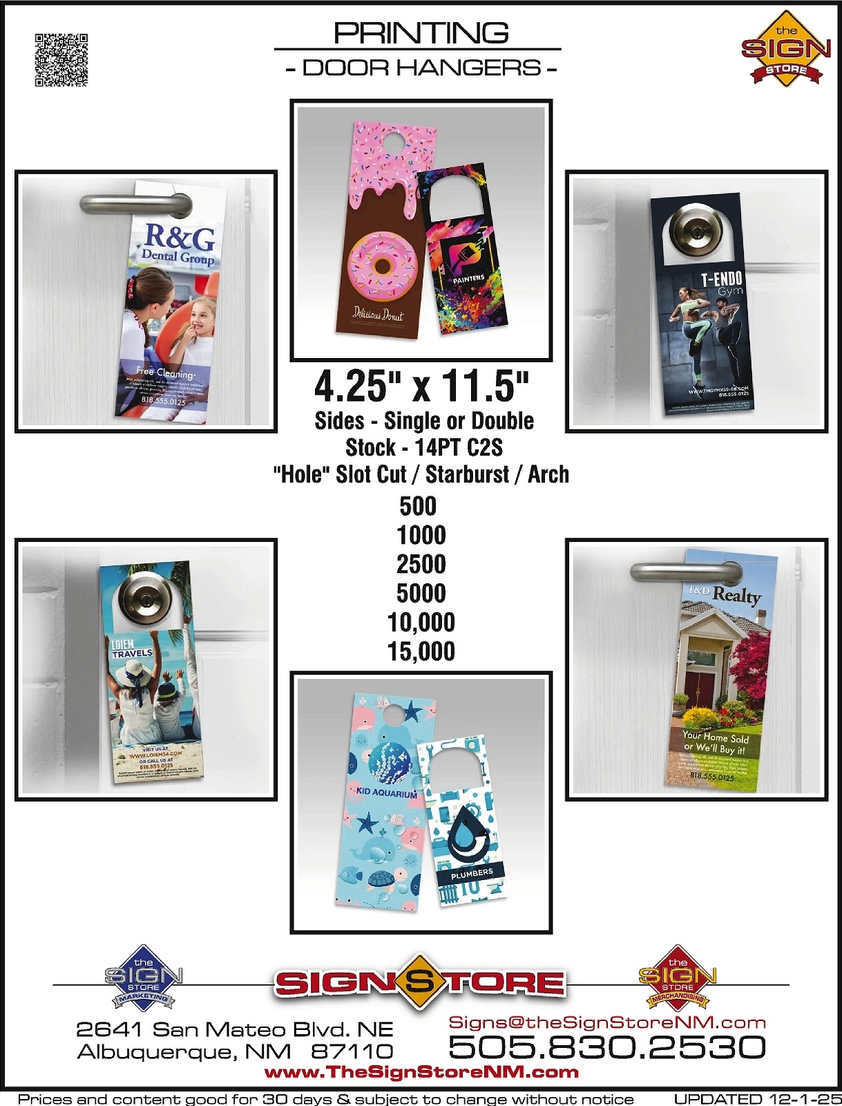 4 - Printing - Door Hangers