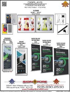 5 - Displays - Freestanding - Retractable-X-Stand Spec