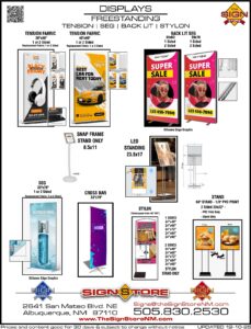6 - Displays - Freestanding - Tension-SEG-Back Lit-Stylon Spec