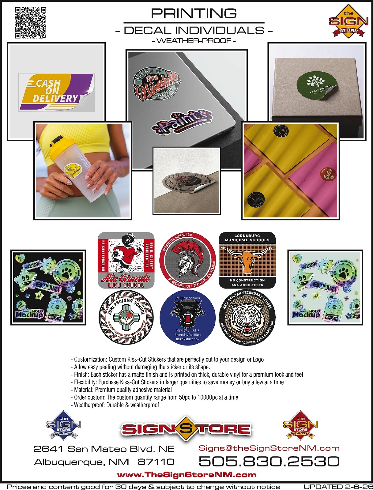 6 - Printing - Decals - Individuals Gallery