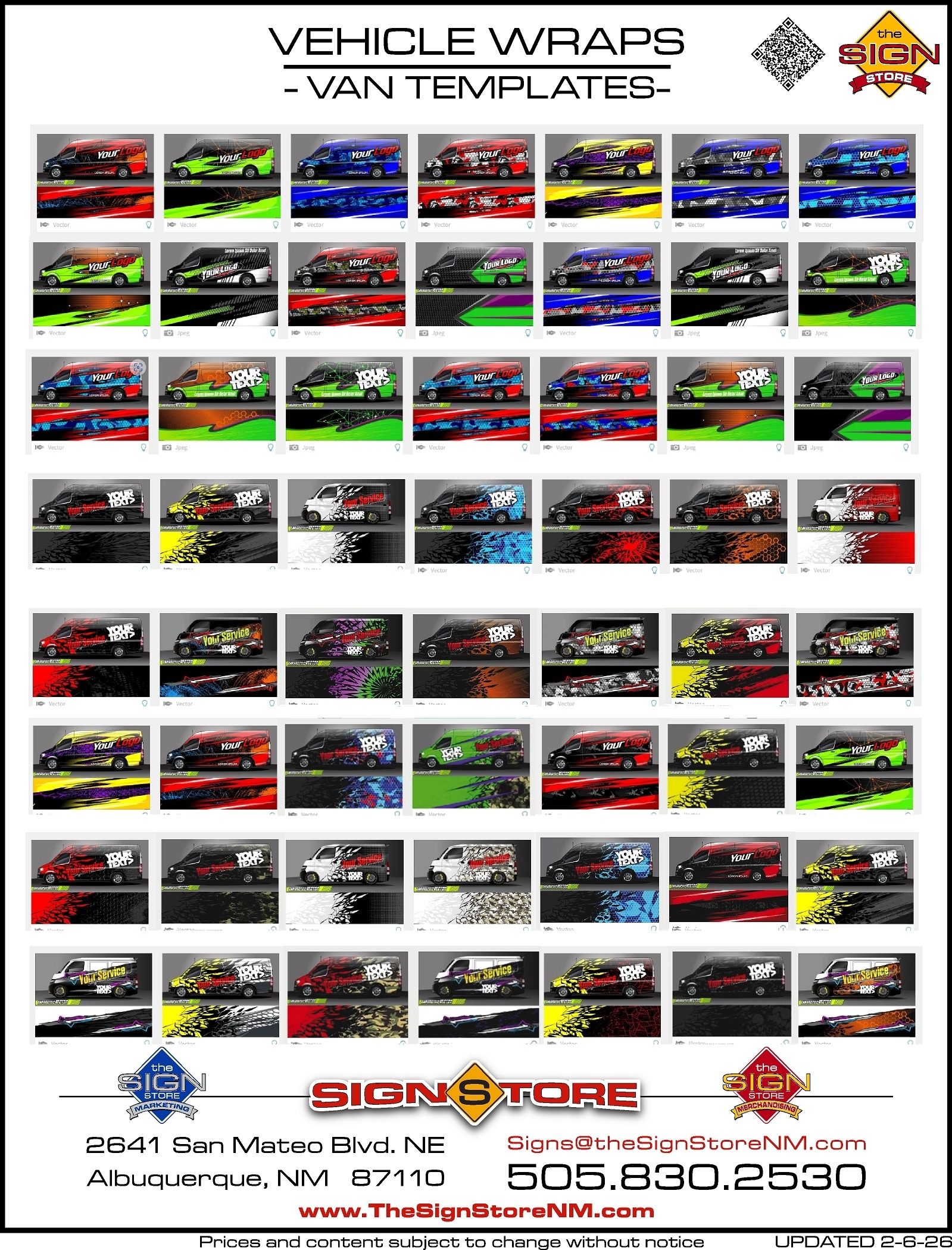 6 - Vehicle Wraps - Van Templates