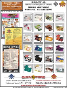 8 - Printing - Poster-Rack Cards Gallery