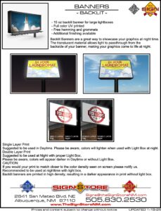 9 - Banners - Backlit