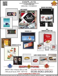 9 - Displays - Hanging - Ceiling-Window Gallery