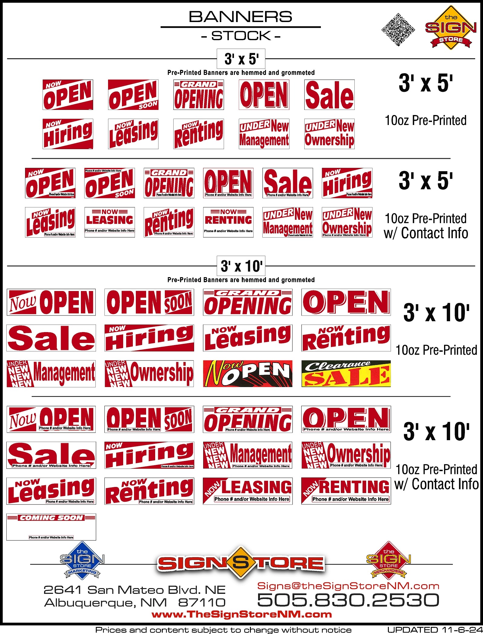 Banners - Stock