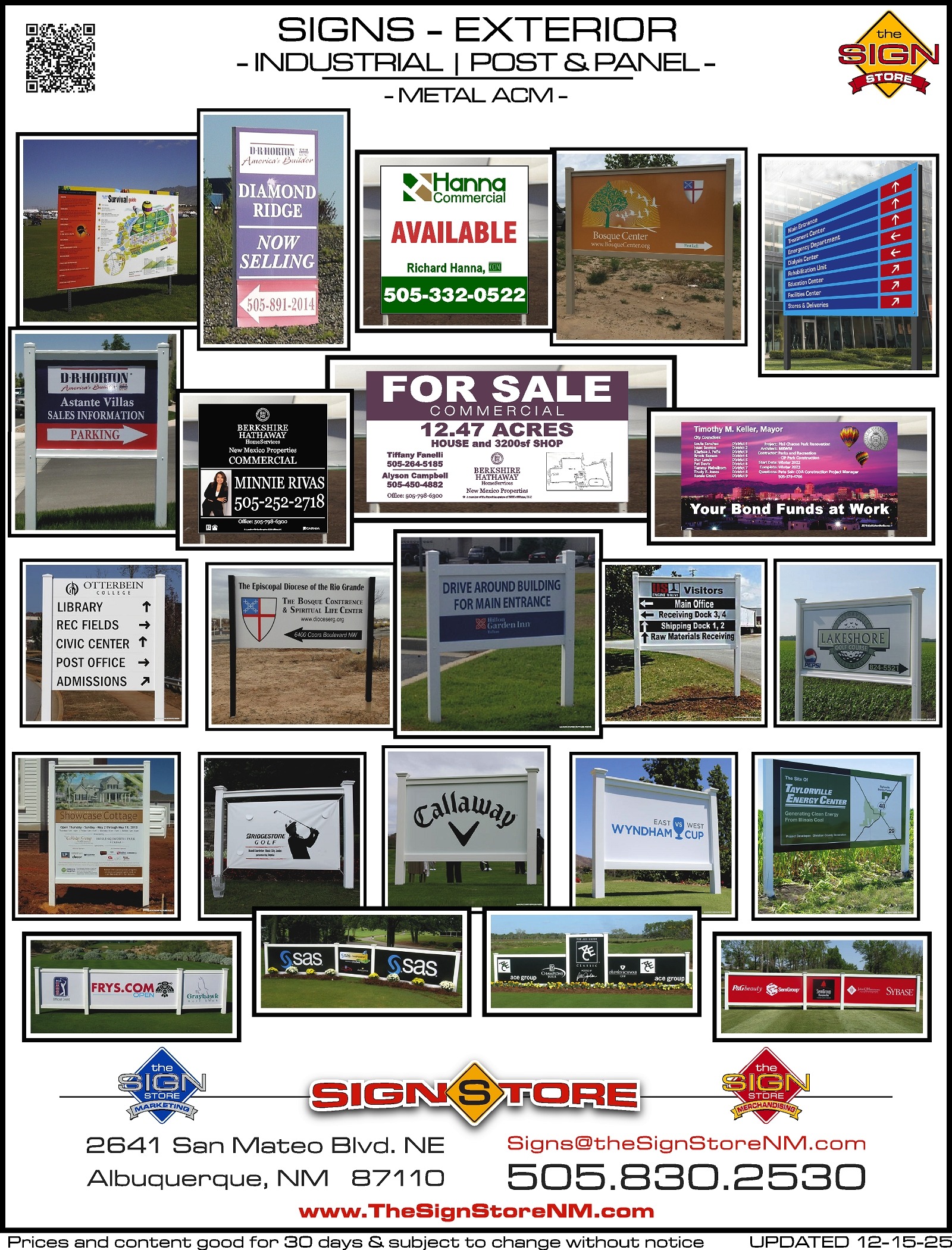 Signs - Exterior - Metal ACM - Industrial - Post & Panel Gallery
