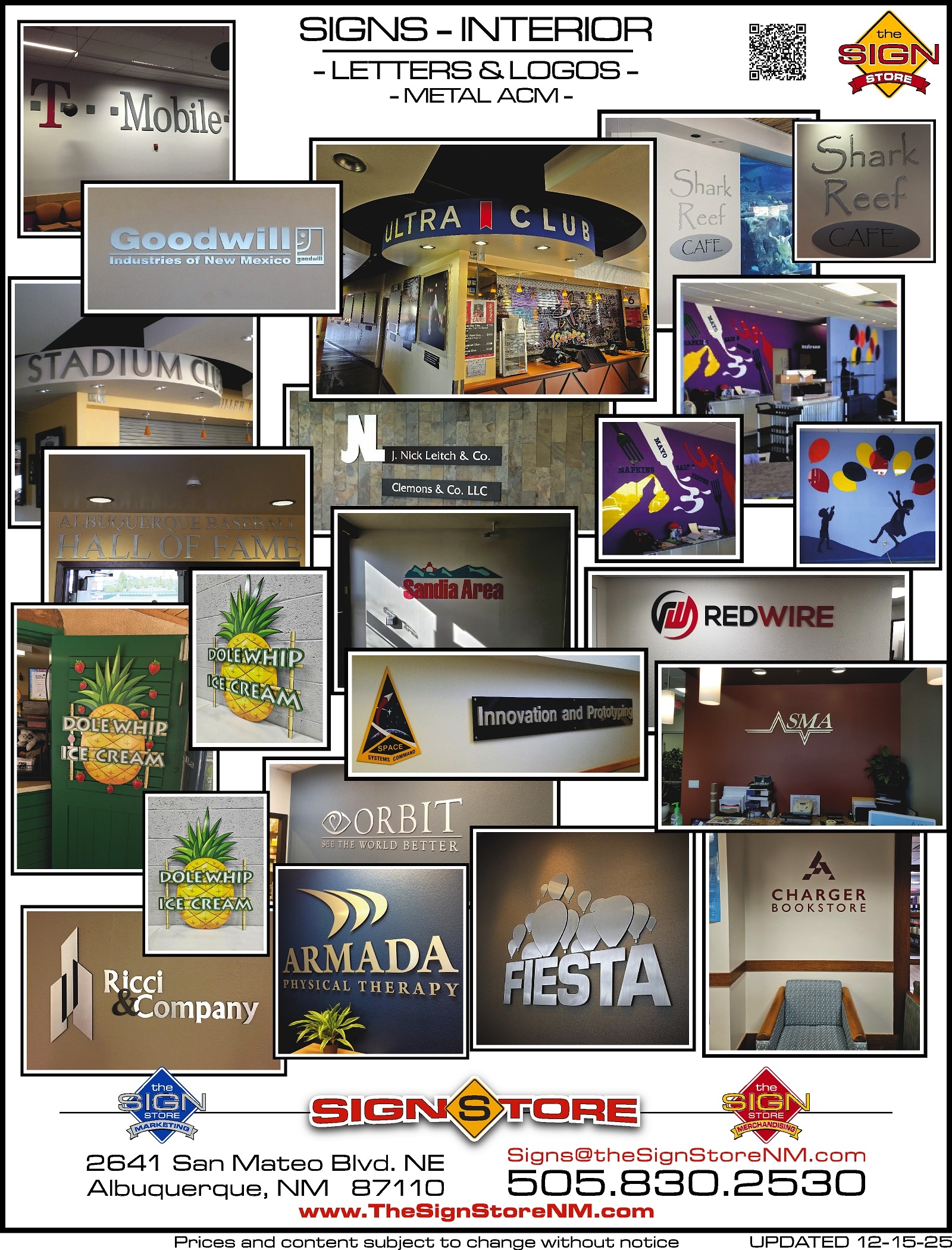 Signs - Interior - Letters & Logos Gallery