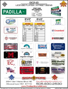 Signs - License Plates-Street Signs