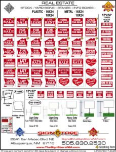 06 - Real Estate - Stock - Yard Signs