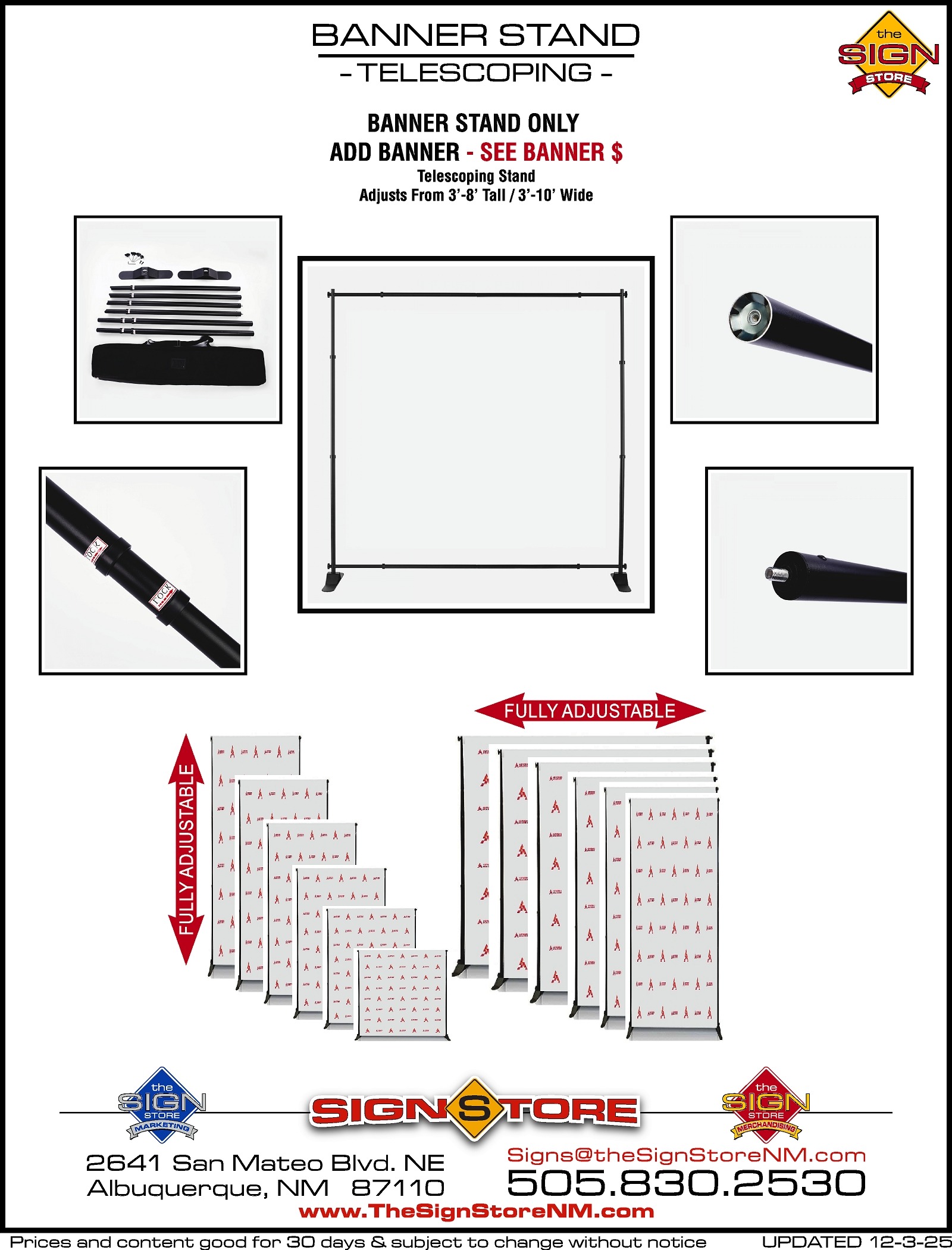 Banner Stand - Telescoping