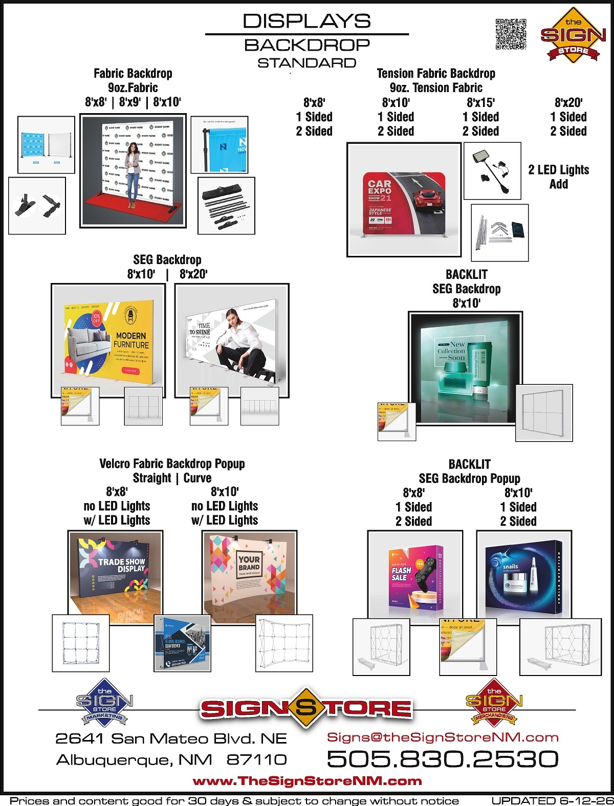 Displays - Backdrop - Standard