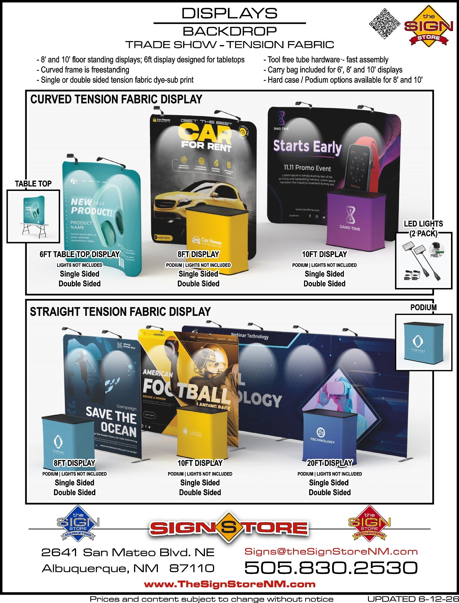 Displays - Backdrop - Tradeshow - Tension Fabric