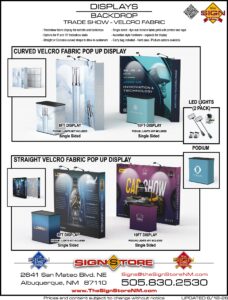 Displays - Backdrop - Tradeshow - Velcro Fabric
