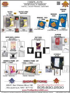 Displays - Sidewalk Signs - Metal-Banner-Snap