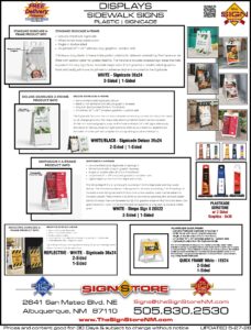 Displays - Sidewalk Signs - Plastic Signicade