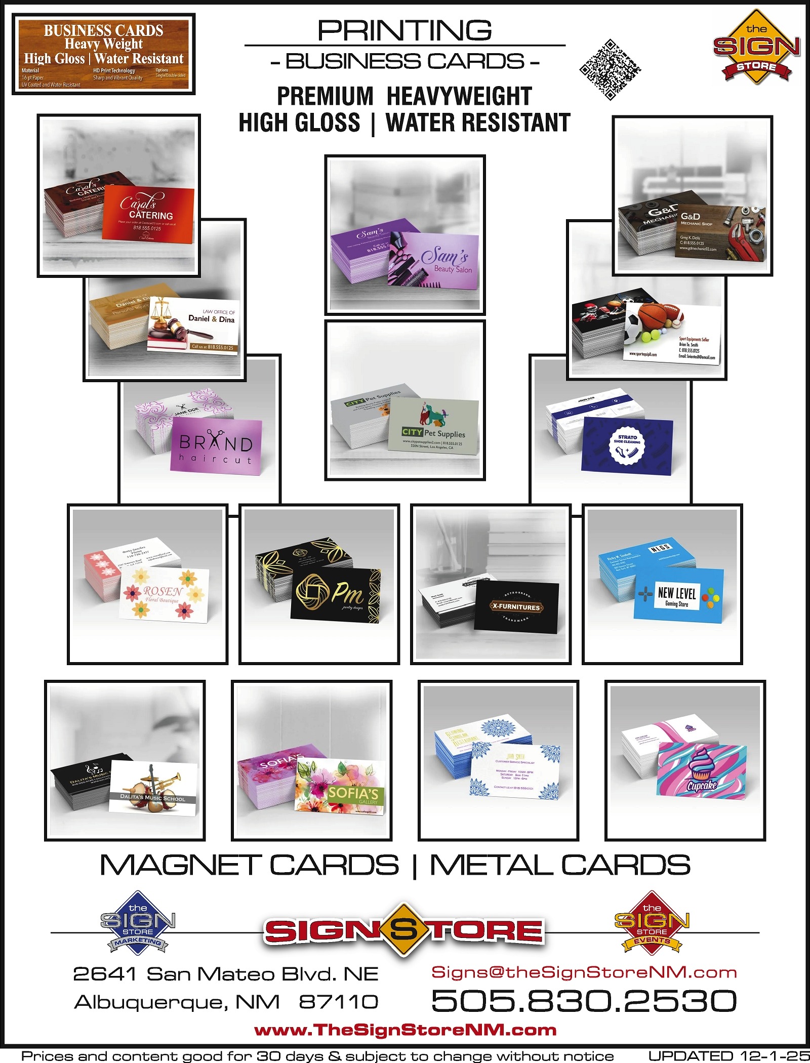 Printing - Business Cards Gallery