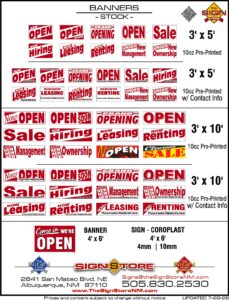 Banners - Stock